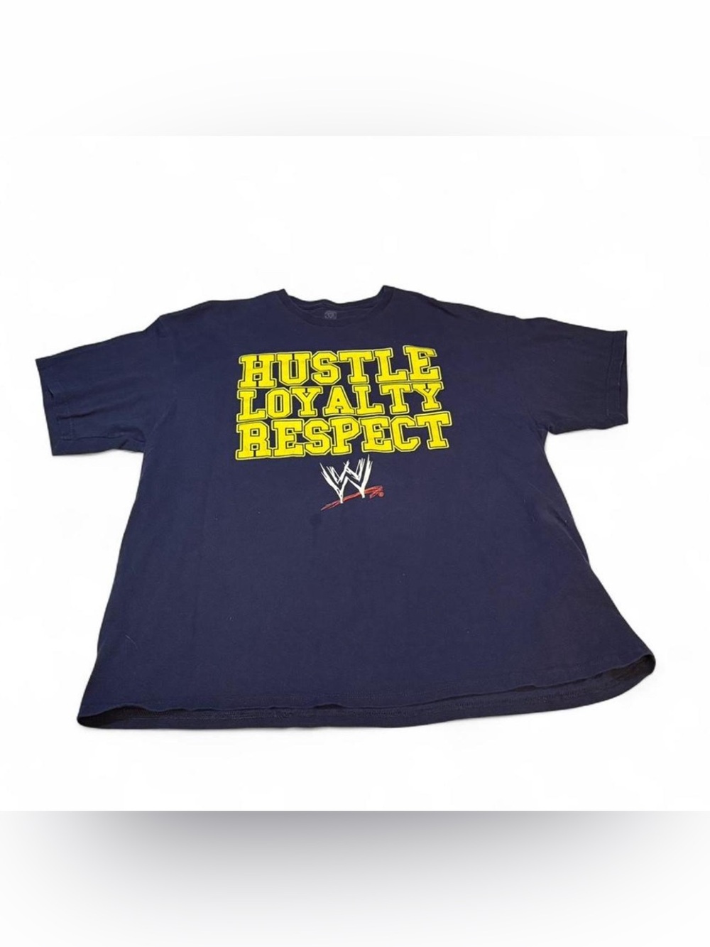 John cena WWE "Hustle Loyalty Respect" Navy Graphic Tee